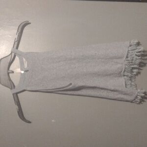 Fate Fringe Knitted Halter Tank size small blue